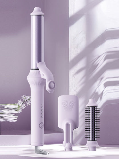 Lilac Trendsi fast heating curling iron with European plug, featuring a sleek design for quick, easy curling.