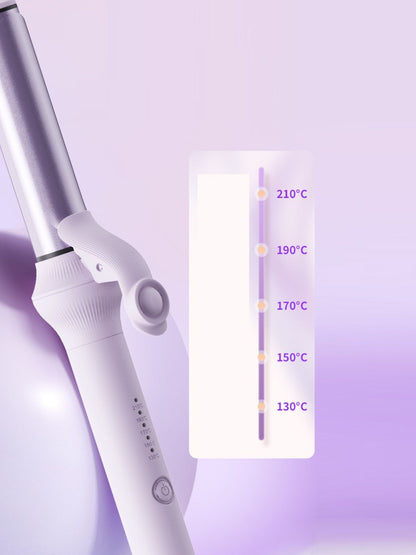 Lilac Trendsi fast heating curling iron with European plug, showcasing a sleek design for creating stylish curls and waves.