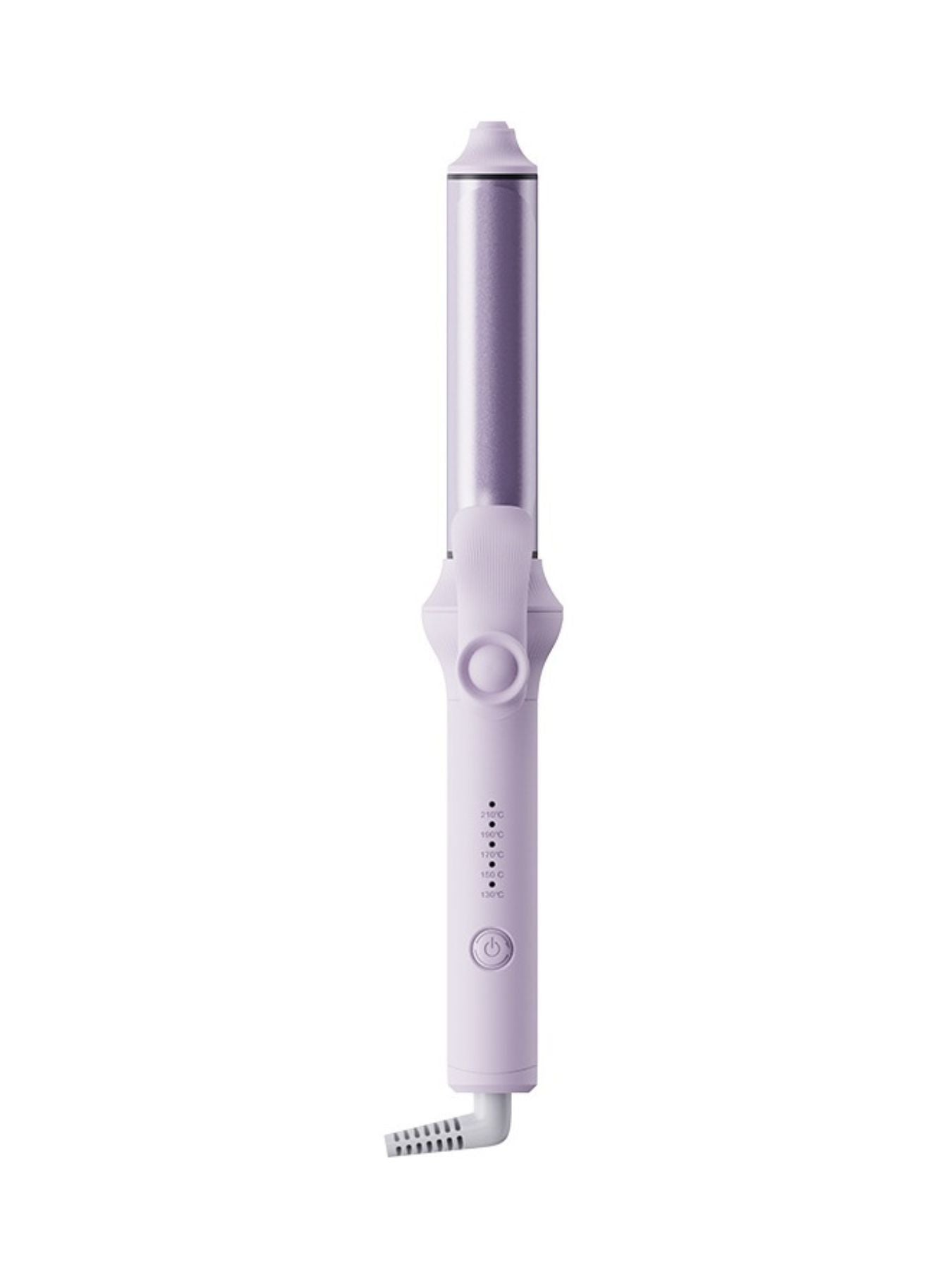 Lilac Trendsi fast heating curling iron with European plug, showcasing its sleek design and ceramic barrel for salon-quality curls.