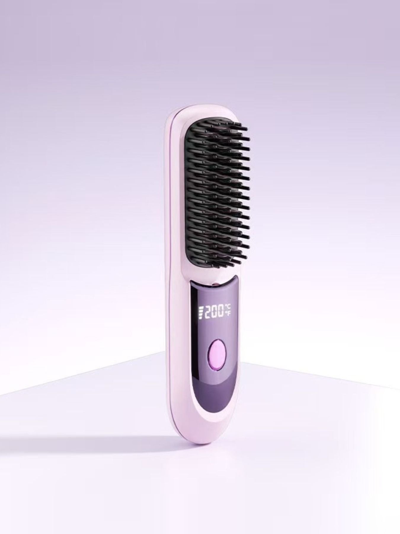 Lilac Trendsi fast heating anti-scald straightening comb for safe, efficient hair styling with heat-resistant design.