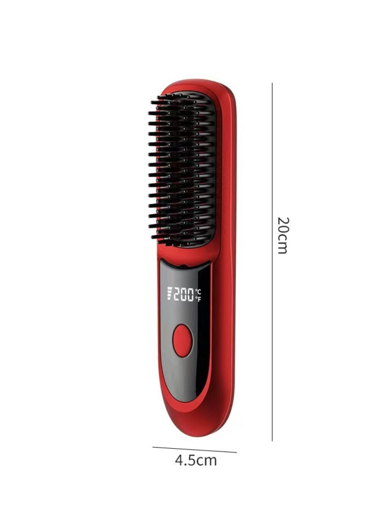 Lilac Trendsi fast heating anti-scald straightening comb with ergonomic handle, designed for safe and efficient hair styling.