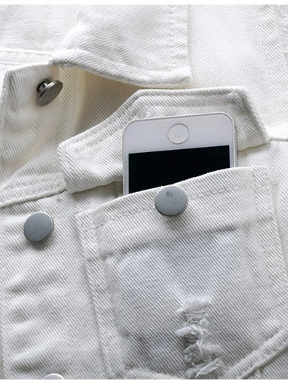 Plus size lilac sleeveless denim jacket by Trendsi with a full size button-down front and raw hem detail.