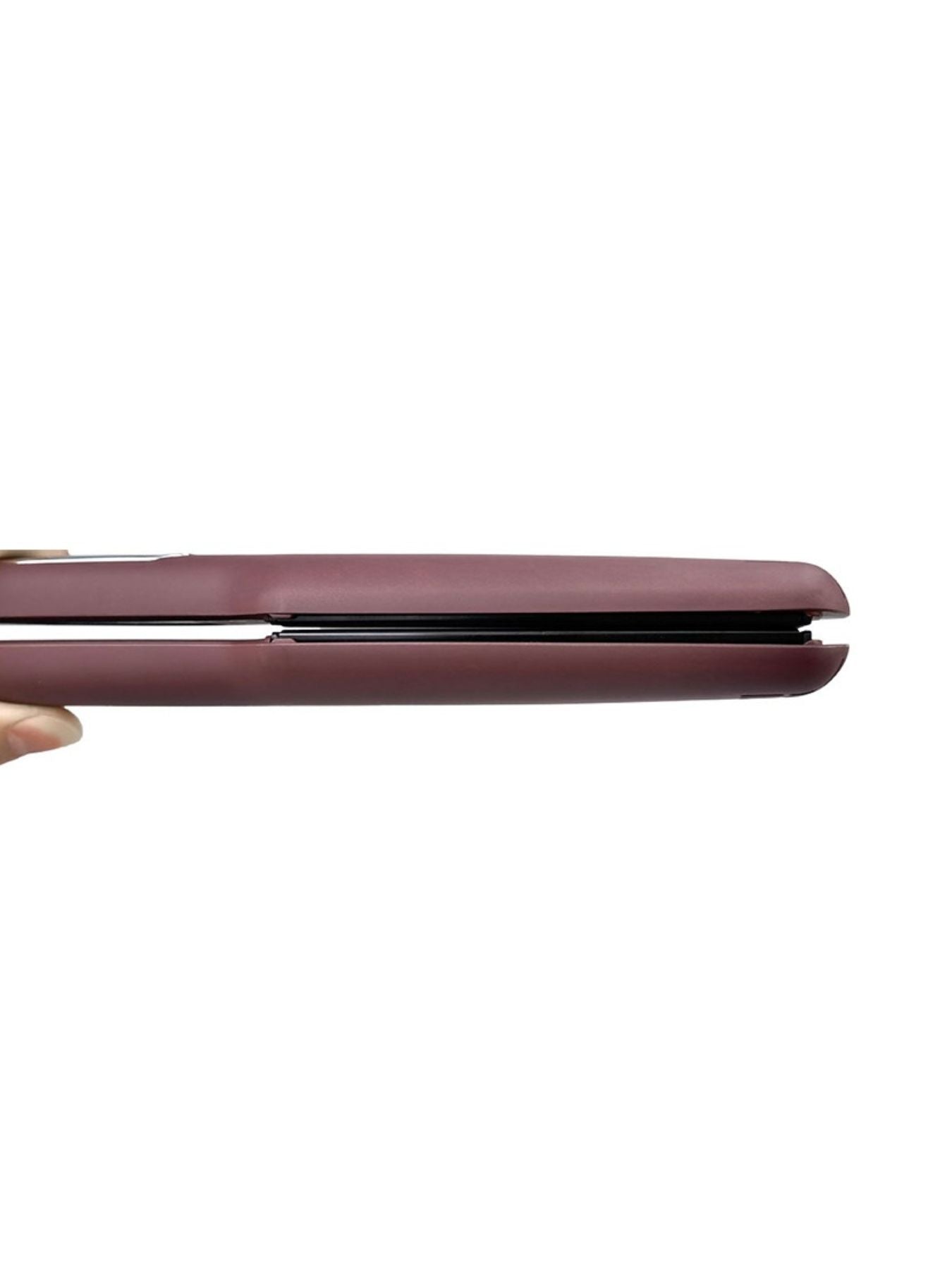 Trendsi adjustable temperature mauve hair straightener with wide ceramic plates and North American plug for sleek, straight hair.