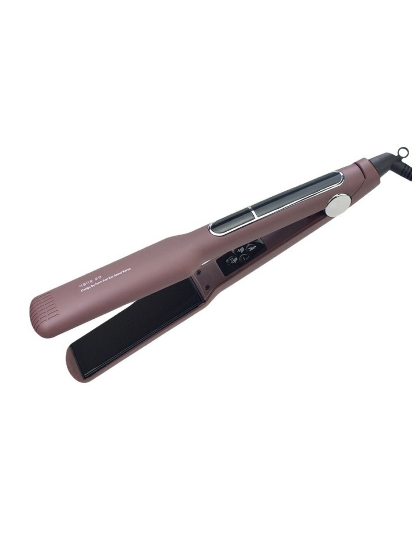 Trendsi adjustable temperature mauve hair straightener with wide ceramic plates and North American plug for sleek, straight hair.