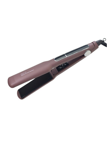 Trendsi adjustable temperature mauve hair straightener with wide ceramic plates and North American plug for sleek, straight hair.