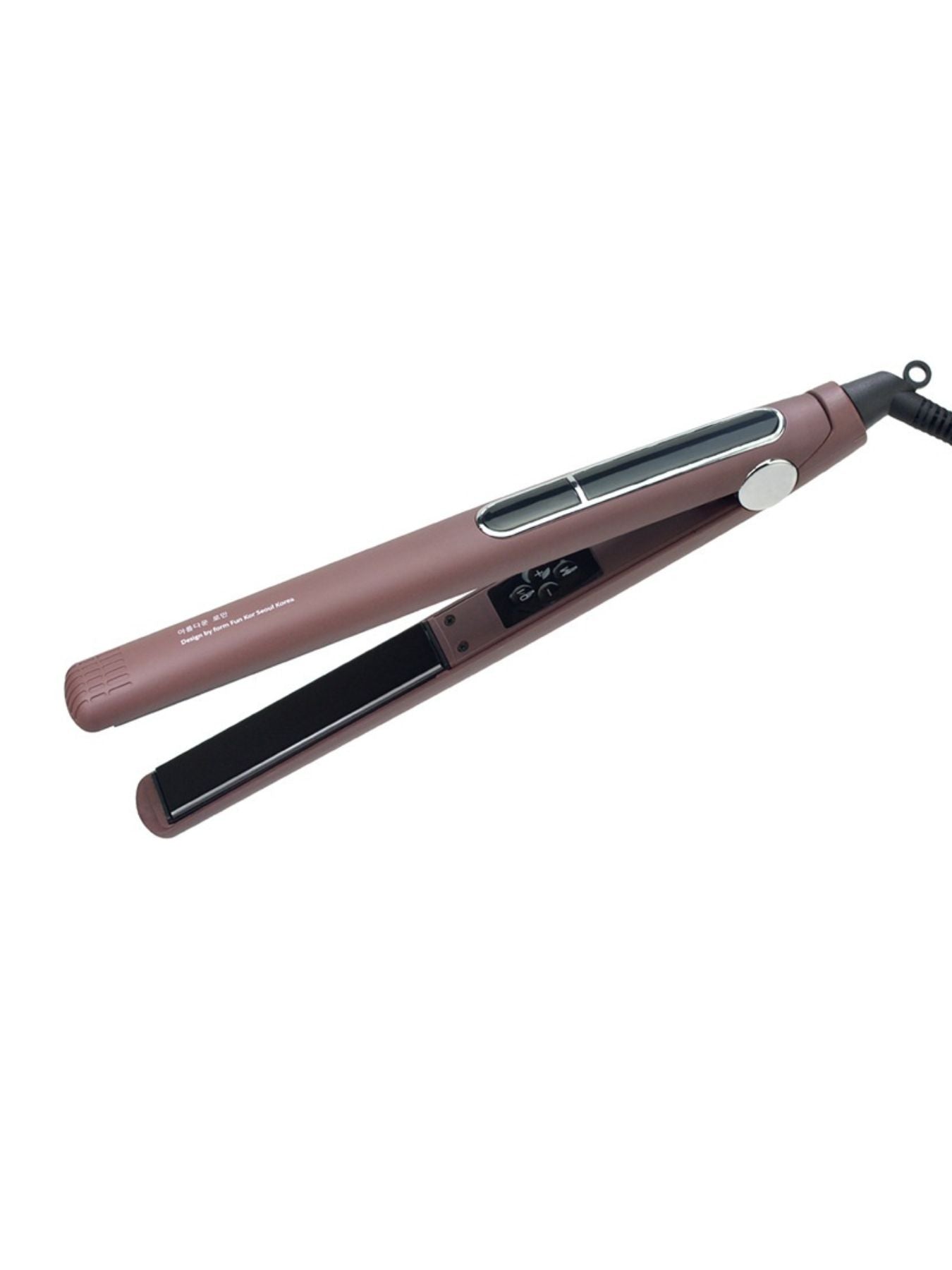 Trendsi mauve adjustable temperature hair straightener with wide plates and North American plug for sleek, straight hair styling.