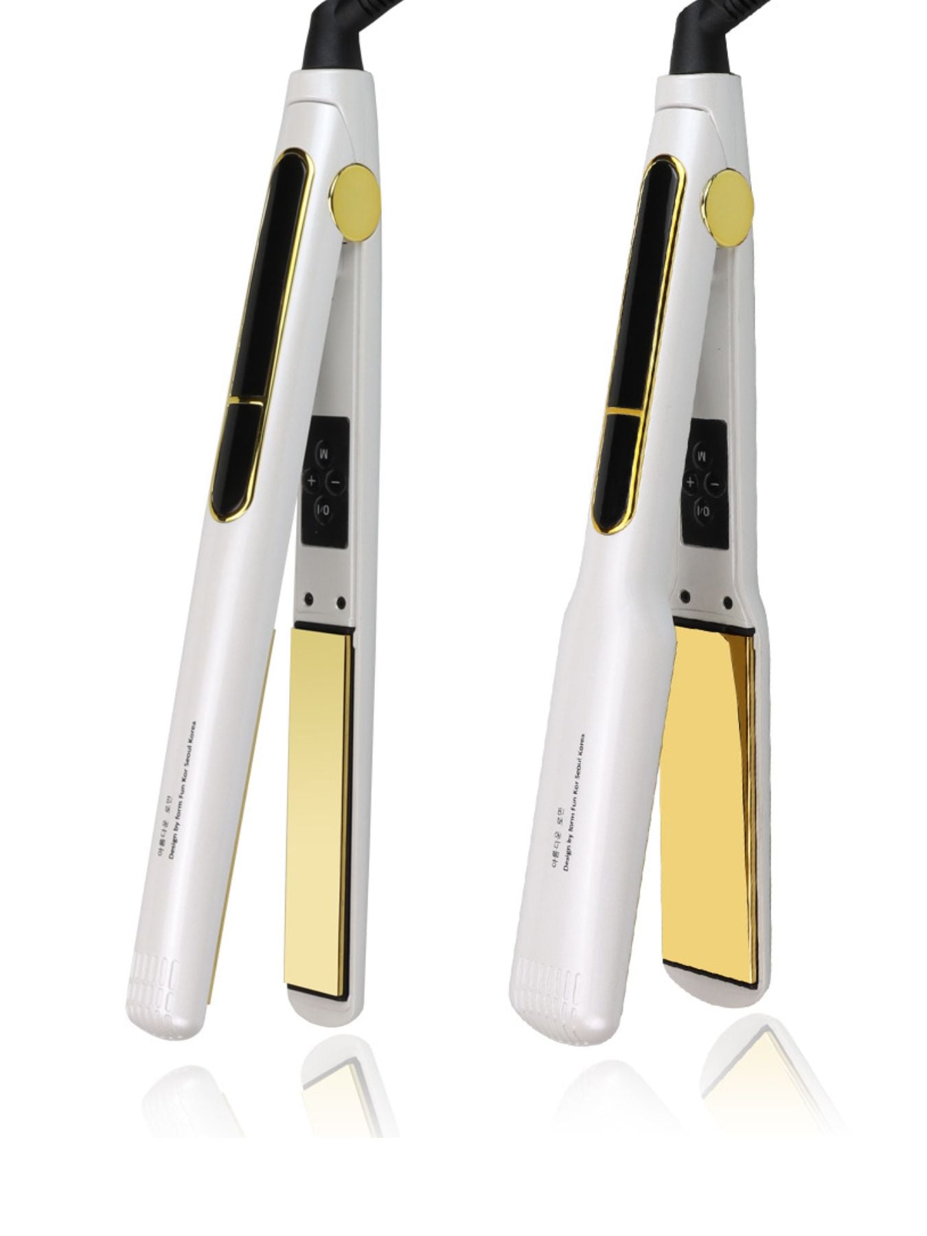 Trendsi adjustable temperature mauve hair straightener with wide plates and North American plug for sleek, smooth styling.