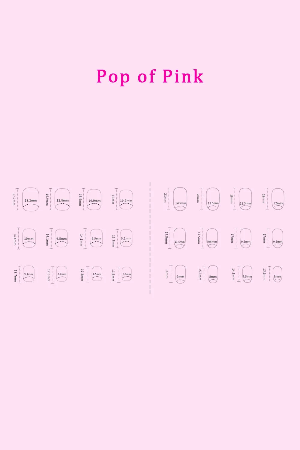 Trendsi SO PINK BEAUTY press-on nails in two packs, showcasing glossy pink nail designs on a natural-looking set of nails.