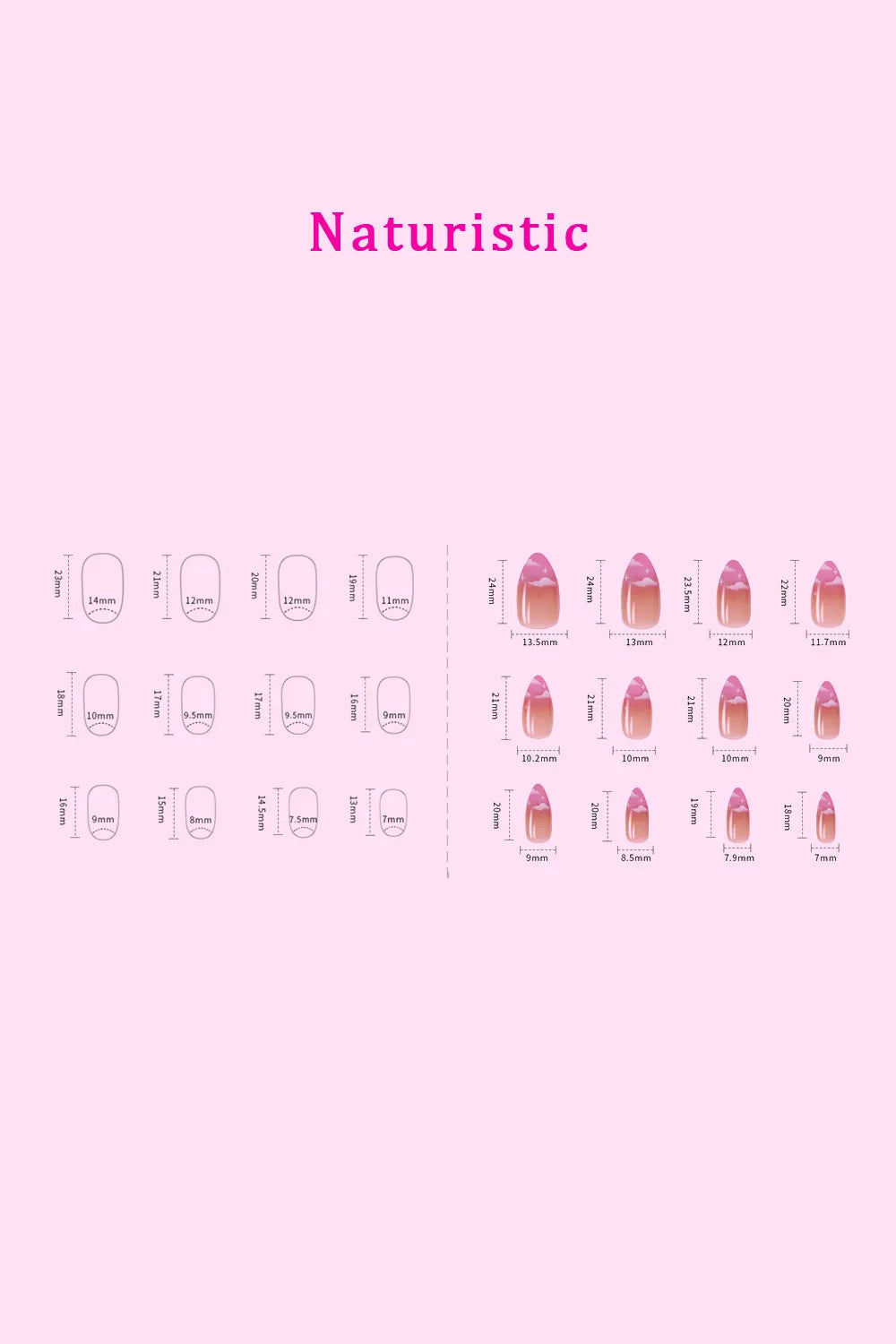 Trendsi SO PINK BEAUTY press-on nails in two packs, showcasing stylish pink nail designs on a natural hand model.