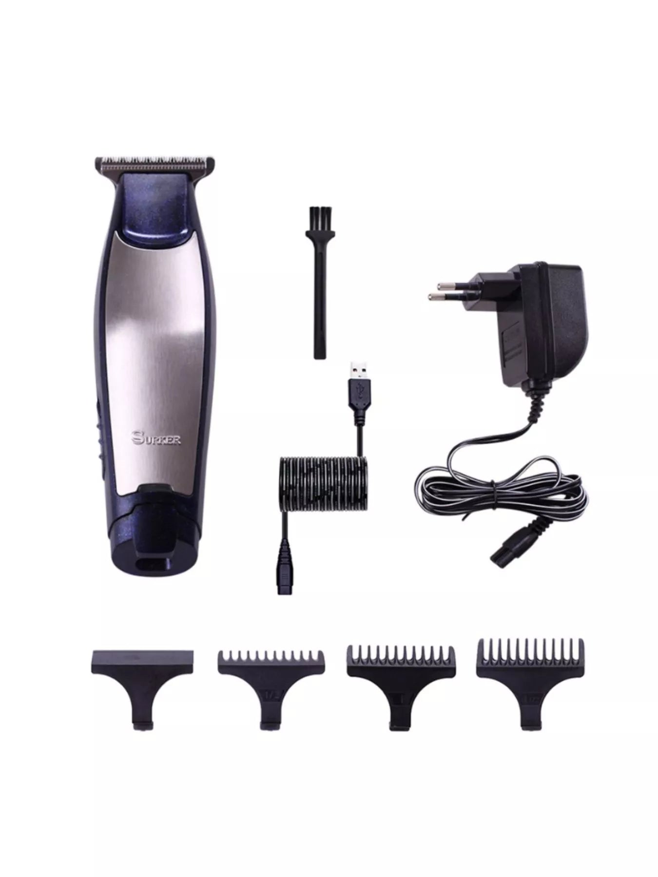 Navy Trendsi Precision Cordless Hair Clipper with adjustable blades and ergonomic design for easy hair grooming.