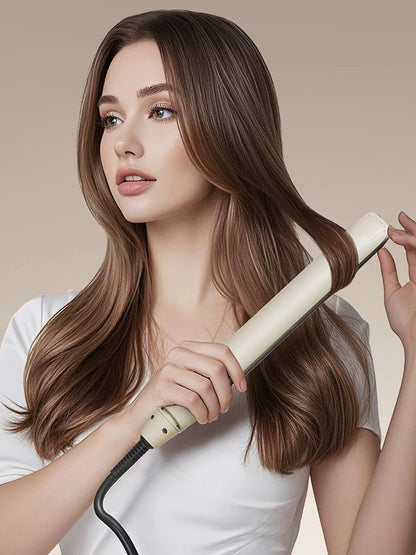 Off-white Trendsi fast heating hair straightener with European plug, sleek design, and ceramic plates for smooth styling.