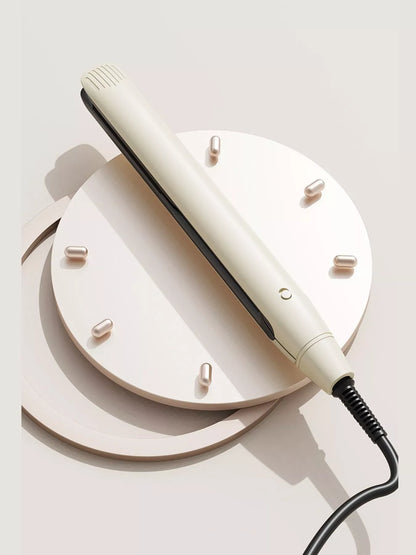 Off-white Trendsi fast heating hair straightener with European plug, sleek design for quick styling and smooth hair.