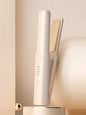 Off-white adjustable temperature hair straightener from Trendsi with sleek design and ready-to-use styling plates.