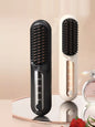 Off-white Trendsi fast heating straightening comb with wide teeth for quick, smooth hair styling.