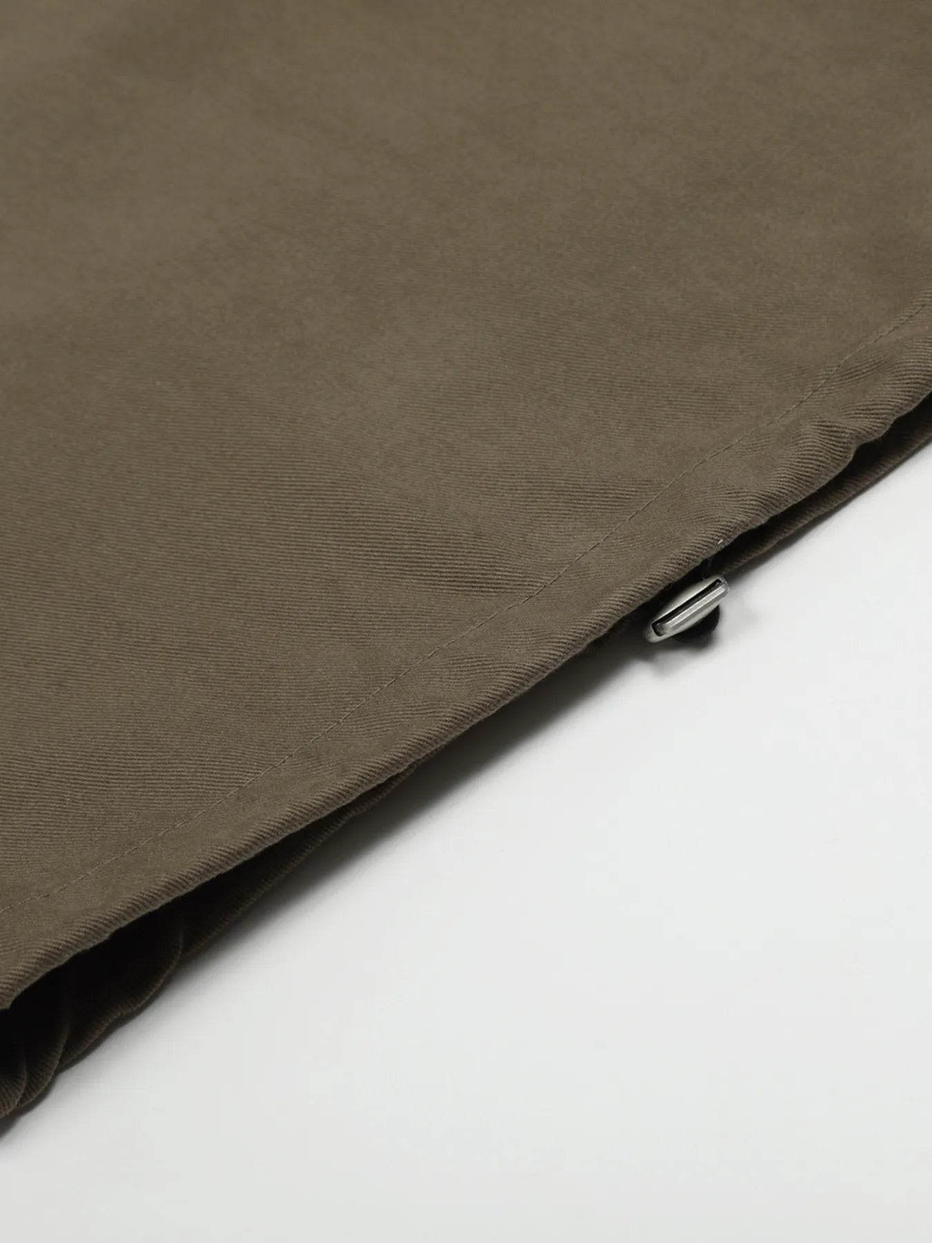 Men's olive brown wide leg drawstring elastic waist pants by Trendsi, relaxed fit with comfortable elastic waistband.