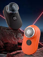 Orange portable mini electric shaver by Trendsi, compact design with a sleek handle, perfect for on-the-go grooming.