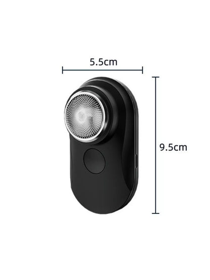 Orange portable mini electric shaver by Trendsi, compact design ideal for travel and grooming on the go.