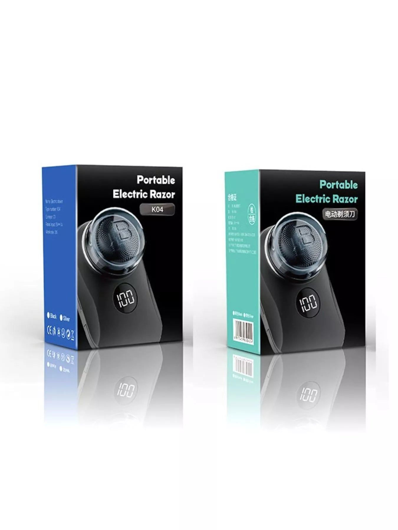 Orange portable mini electric shaver by Trendsi, compact design ideal for travel and quick grooming.