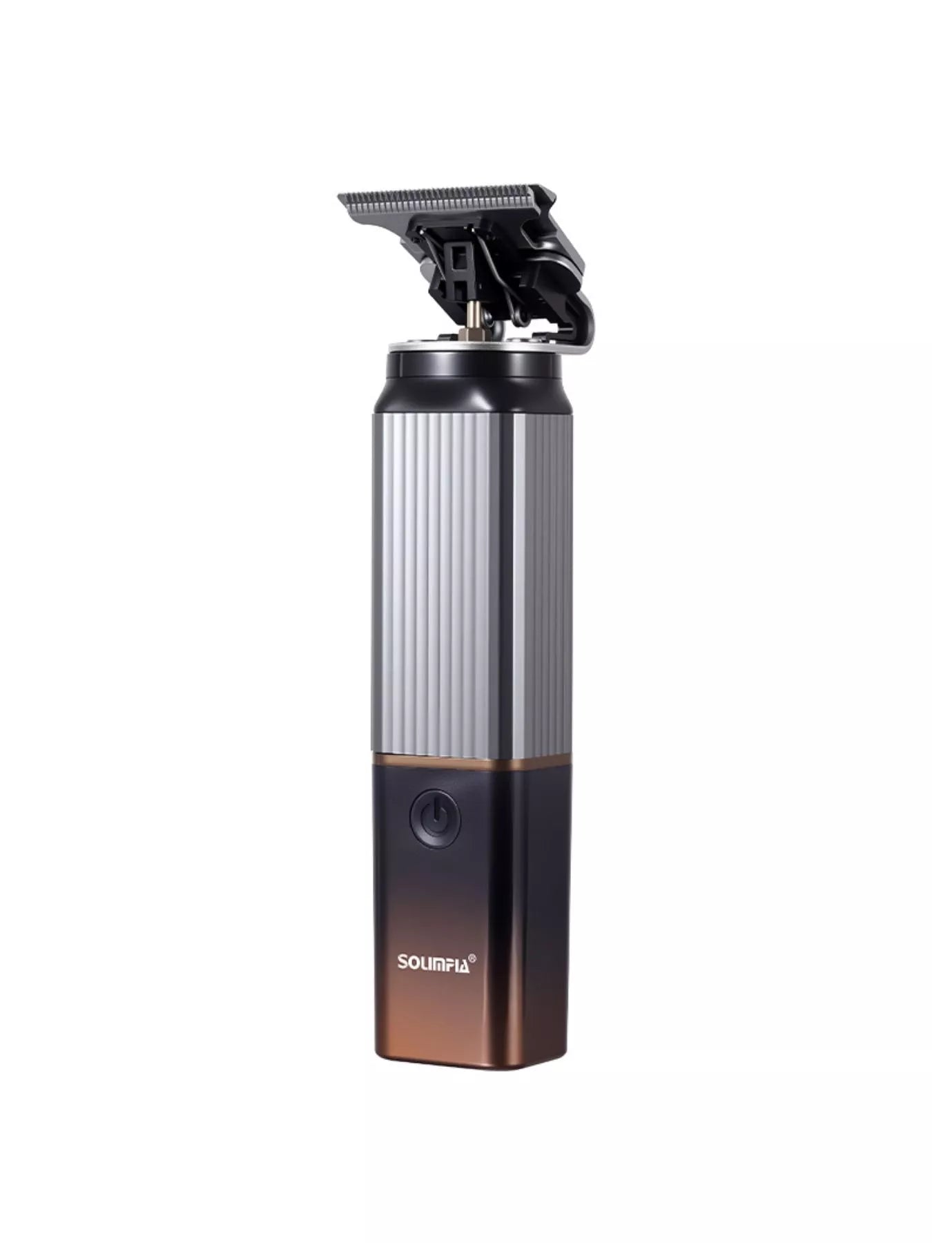 Orange rechargeable cordless hair clipper by Trendsi with ergonomic design and adjustable blades for easy grooming.