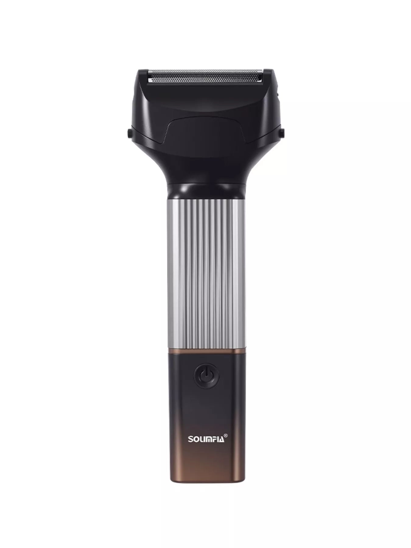 Orange rechargeable cordless hair clipper from Trendsi with adjustable blade and ergonomic design for easy hair trimming.