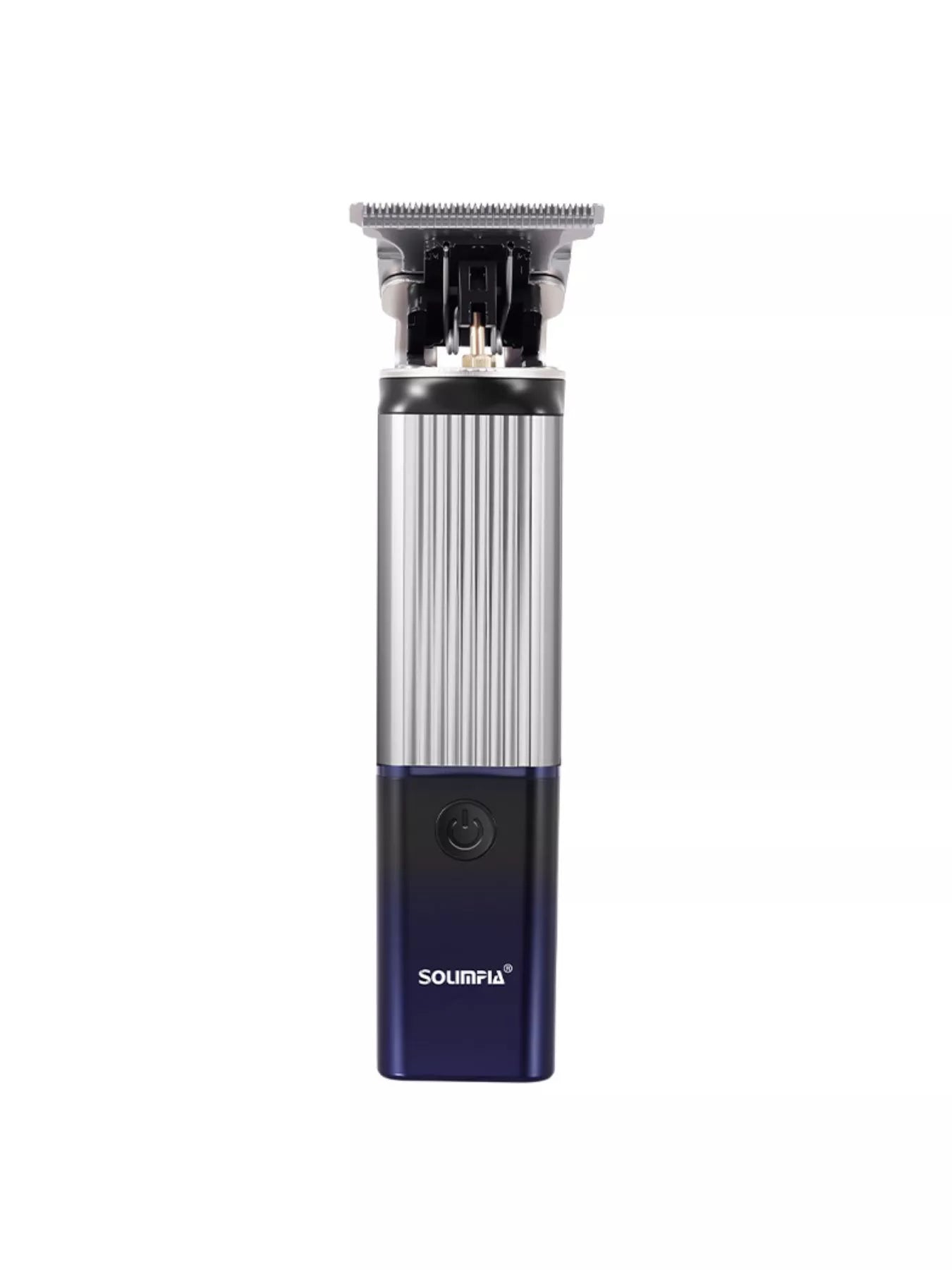 Rechargeable cordless hair clipper by Trendsi with orange handle and adjustable blades for easy haircutting.