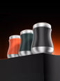 Trendsi portable mini electric shaver in orange, compact design with a built-in blade for easy grooming on the go.