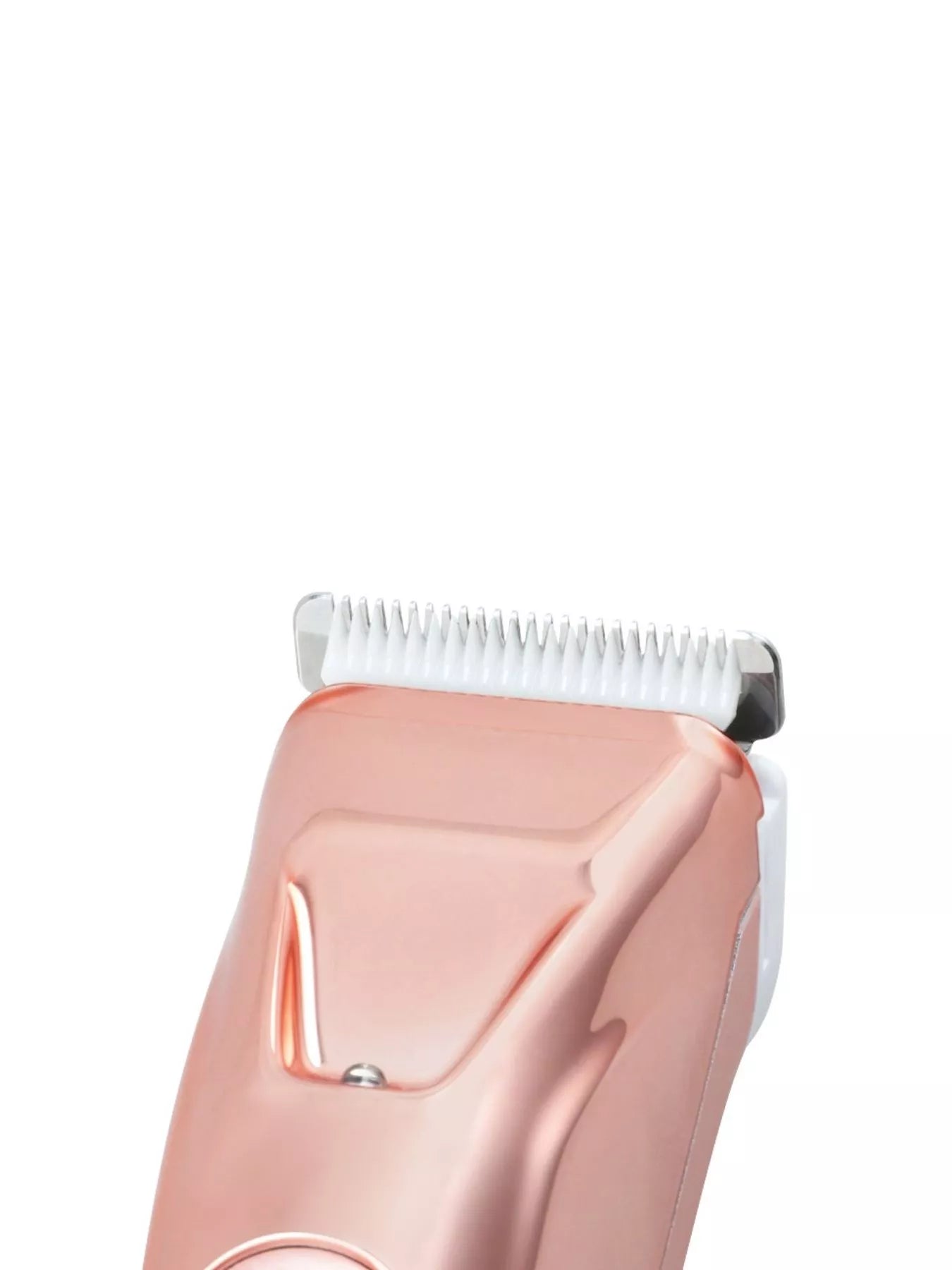Two-piece portable rechargeable hair removal kit by Trendsi in pale blush, compact and easy to use at home or on the go.
