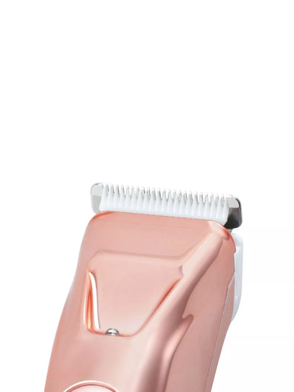 Two-piece portable rechargeable hair removal kit by Trendsi in pale blush, compact and easy to use at home or on the go.