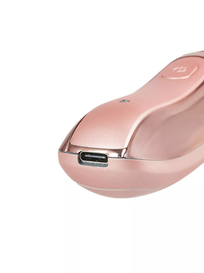 Trendsi 2-piece portable rechargeable hair removal kit in pale blush, featuring compact design for easy at-home use