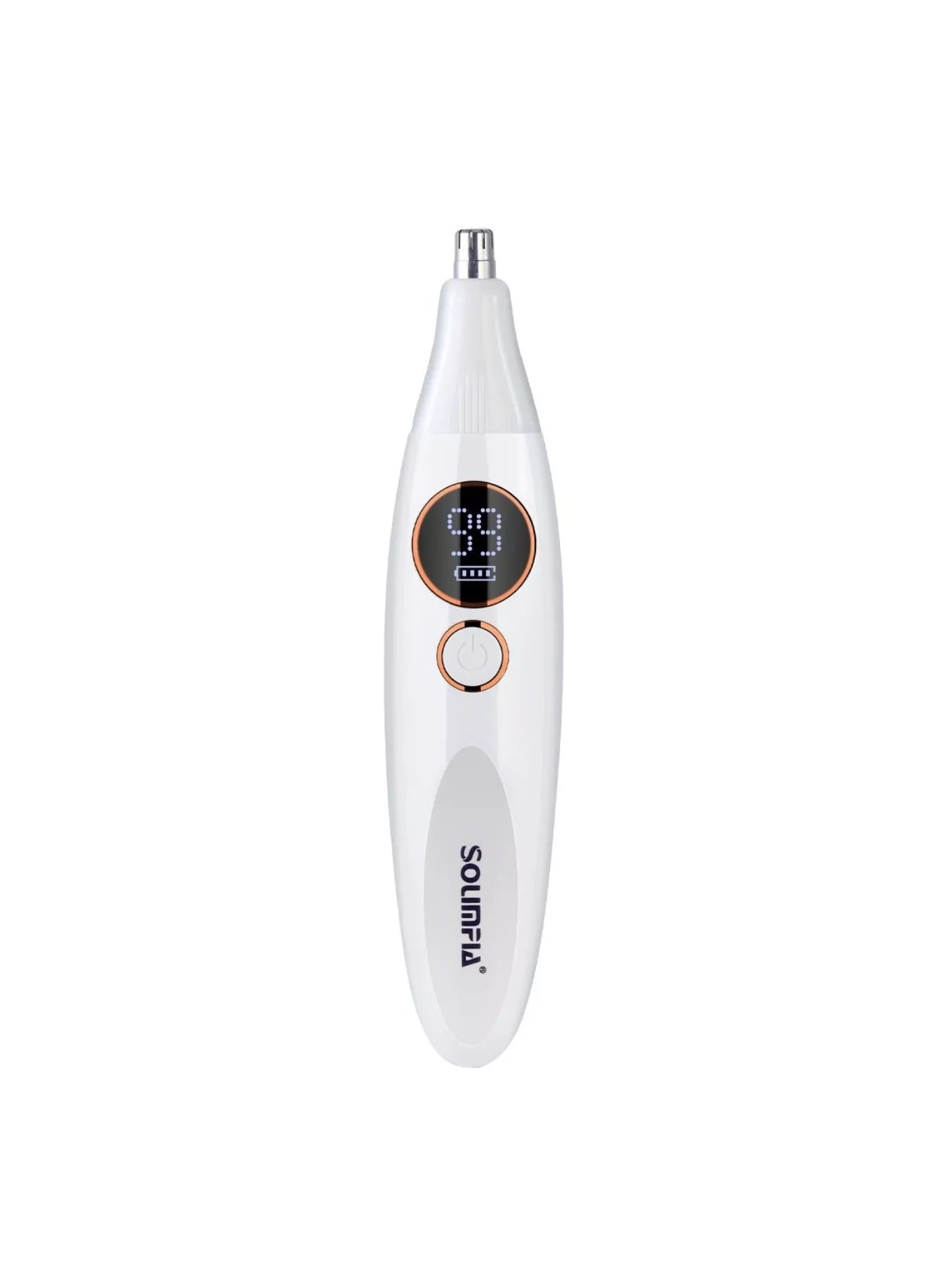 Pearl white rechargeable electric hair removal epilator by Trendsi with multiple attachments and ergonomic design for smooth skin.