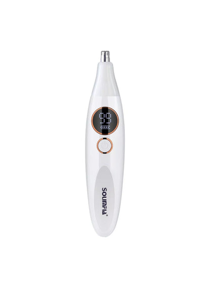 Pearl white rechargeable electric hair removal epilator by Trendsi with multiple attachments and ergonomic design for smooth skin.