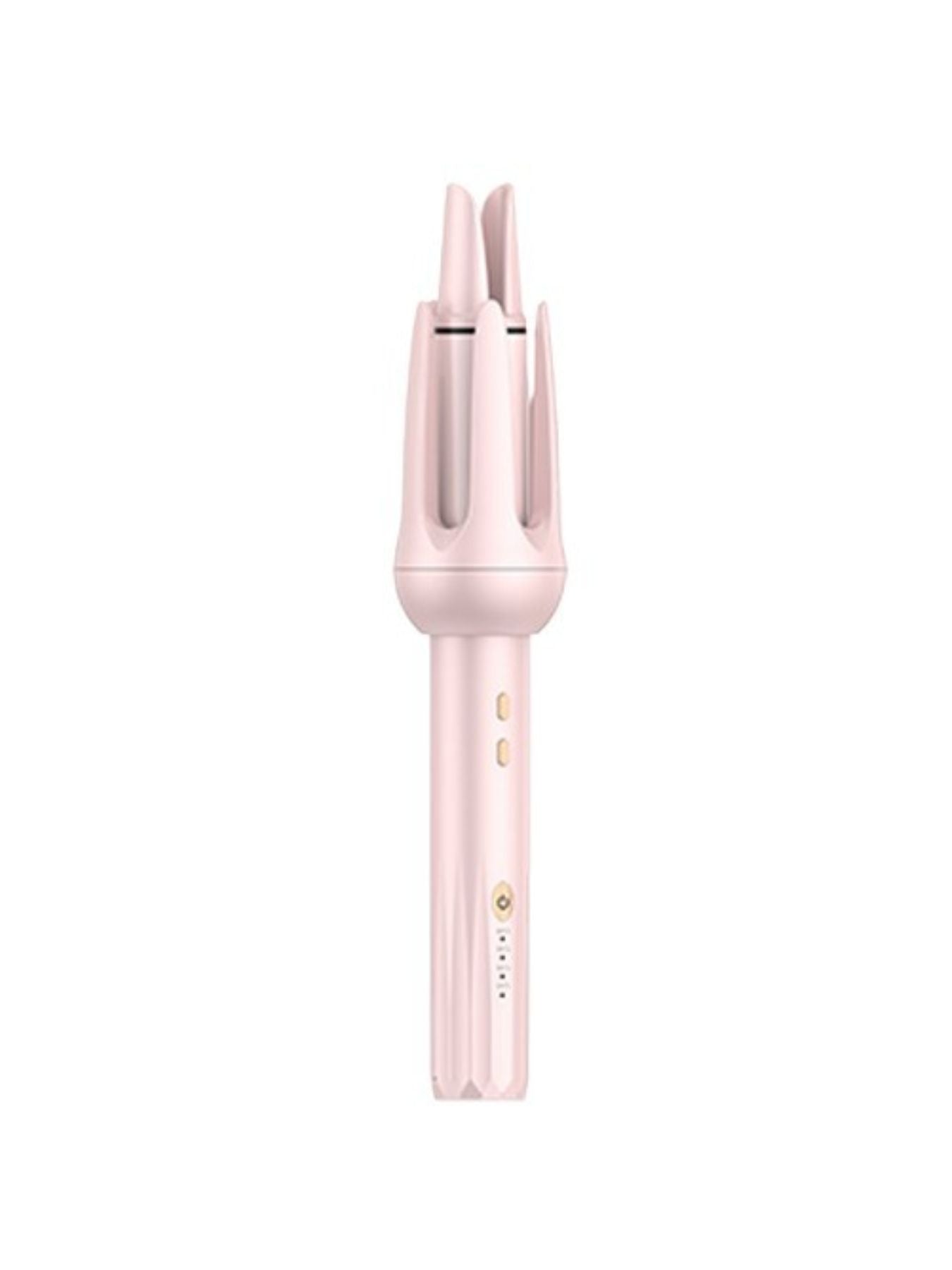 Pink automatic rotating ceramic hair curling iron by Trendsi with European plug and ergonomic design.