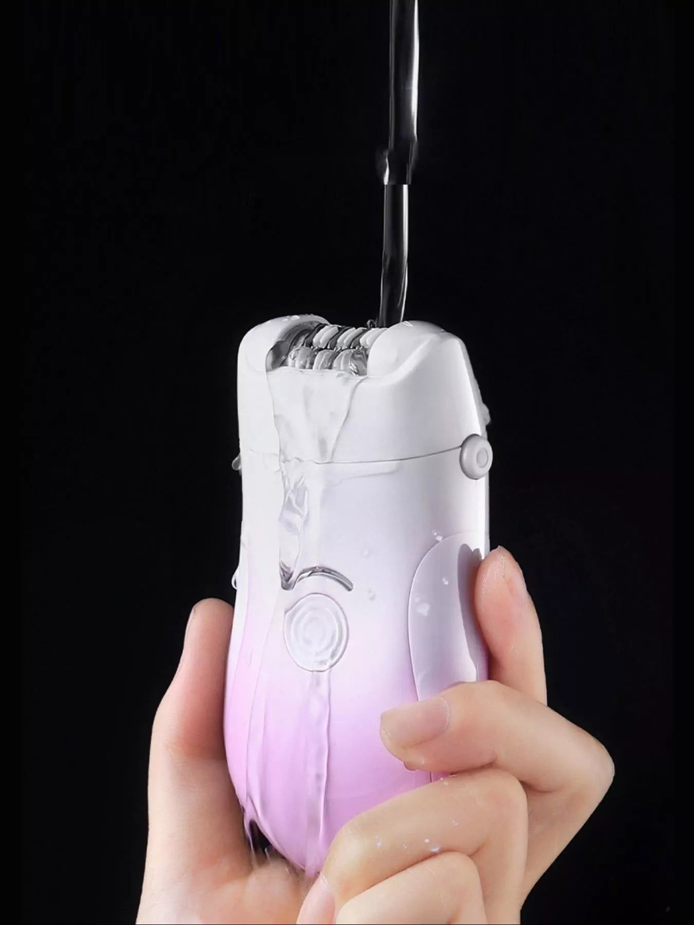 Pink 3-in-1 portable hair removal device by Trendsi, compact design with multiple removal functions for easy use.