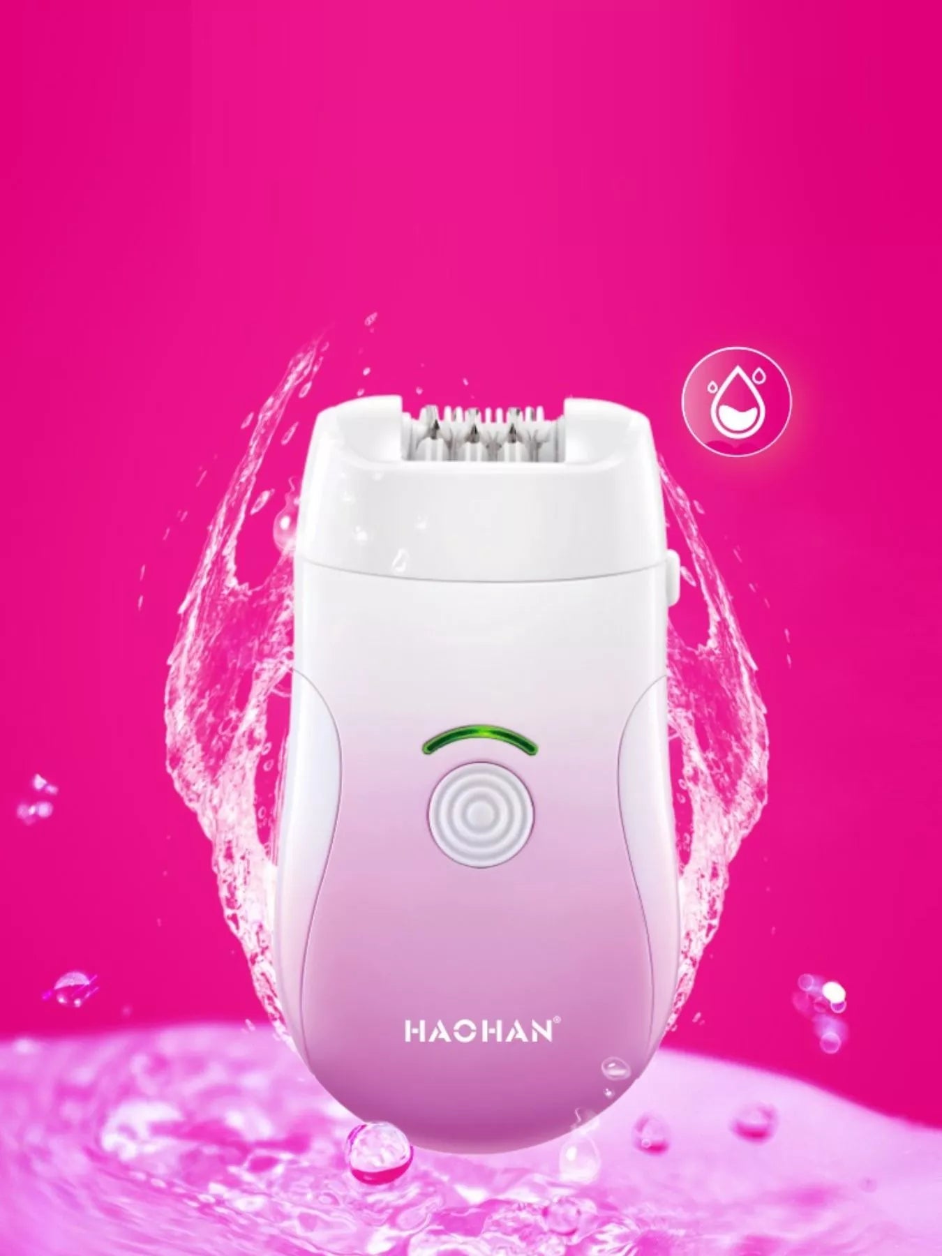 Pink 3-in-1 portable hair removal device by Trendsi, compact and versatile for easy at-home grooming.