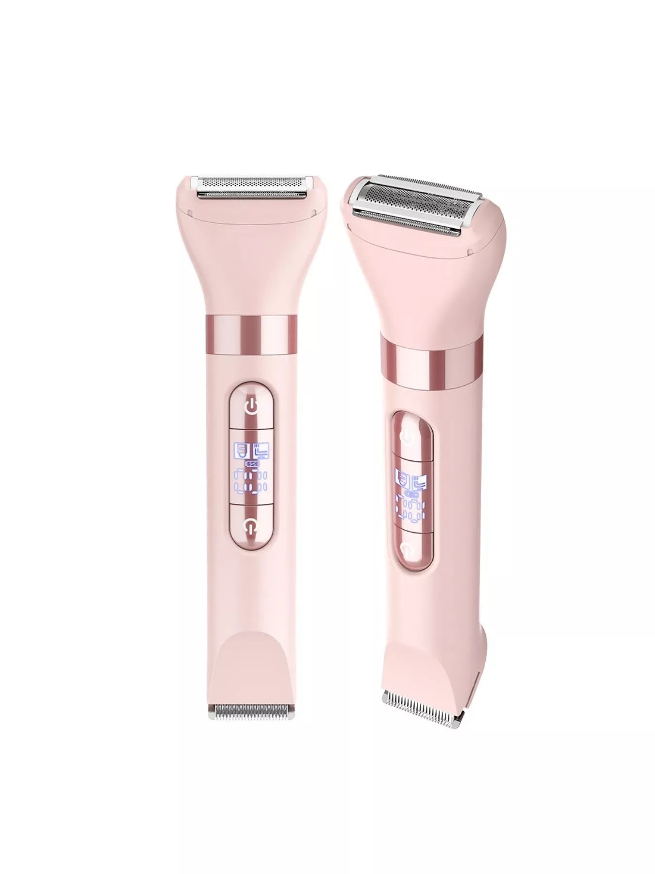 Pink Trendsi 4-in-1 multifunctional painless hair removal device with interchangeable heads for versatile grooming.