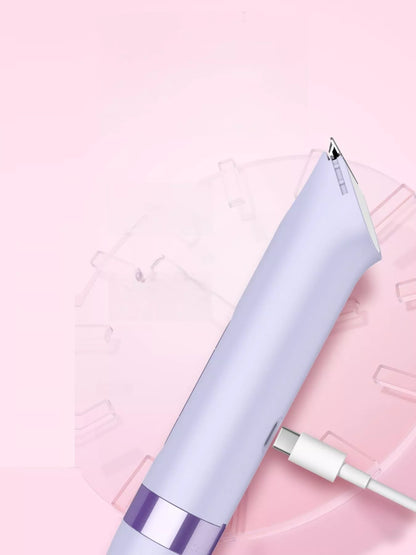 Pink 4-in-1 multifunctional painless hair removal device by Trendsi with interchangeable heads for versatile grooming.