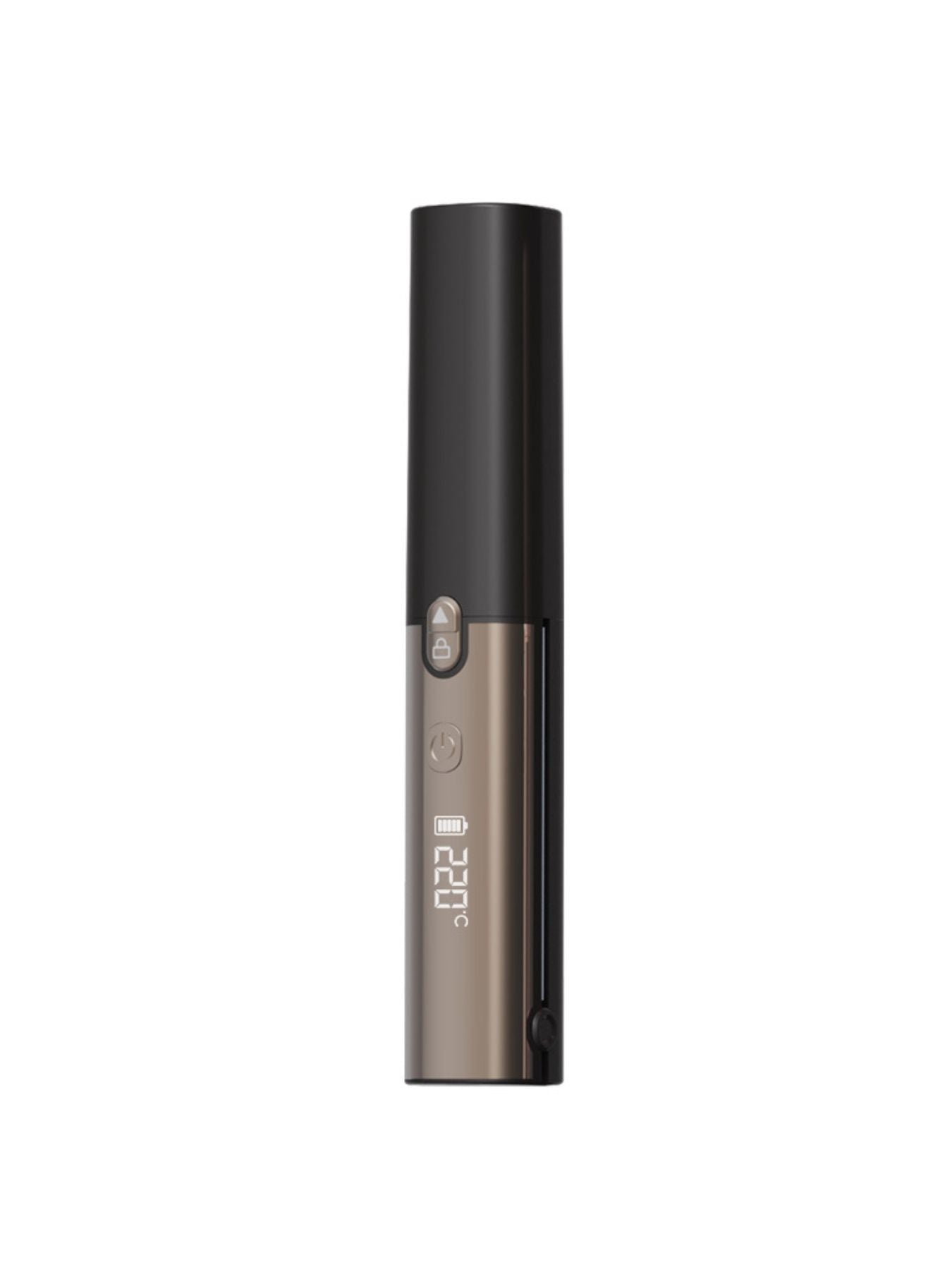 Pink cordless automatic hair curling iron by Trendsi with a sleek design and digital controls for easy styling.