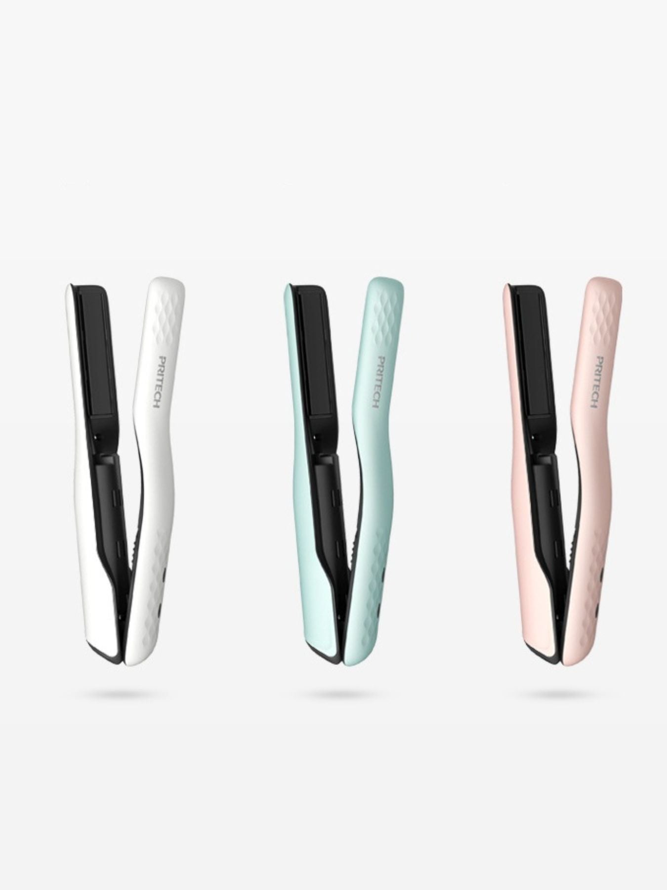 Pink Trendsi fast heating hair straightener with ceramic plates, designed for quick and sleek styling.