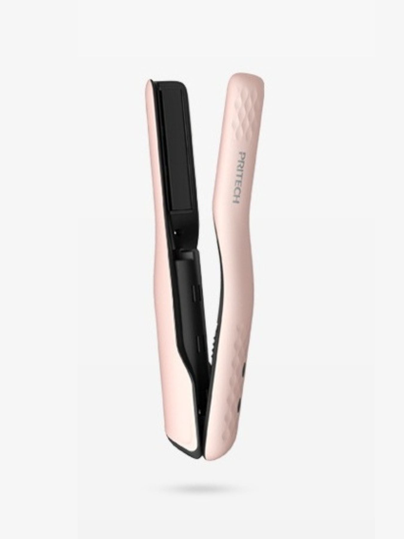 Pink Trendsi fast heating hair straightener with ceramic plates and digital temperature control for sleek, straight hair.