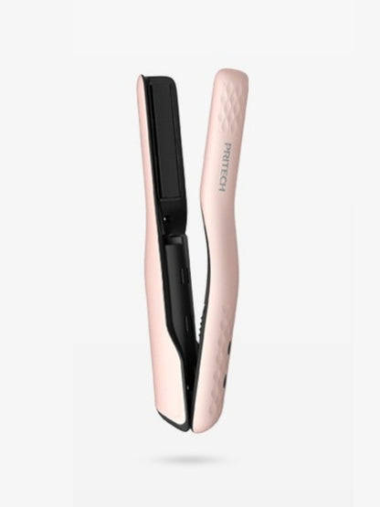Pink Trendsi fast heating hair straightener with ceramic plates and digital temperature control for sleek, straight hair.