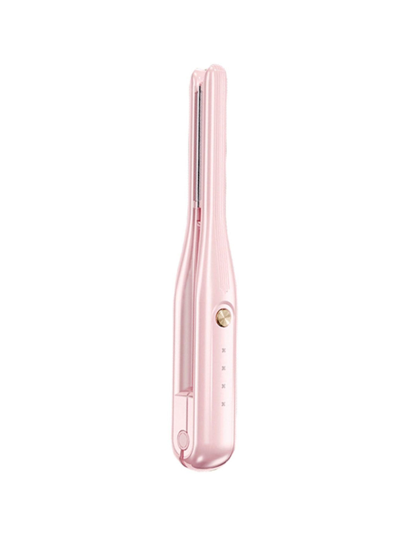Pink Trendsi fast heating hair straightener with ceramic plates and digital temperature control for sleek, straight hair.