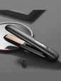 Pink portable cordless hair straightener by Trendsi, compact and lightweight for easy styling on the go.
