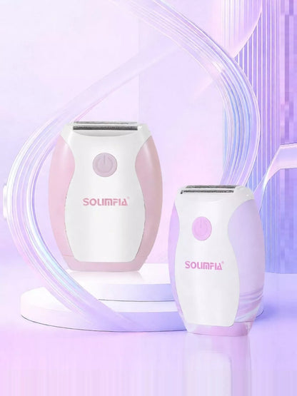 Pink portable hair removal epilator from Trendsi, compact device with multiple attachments for efficient at-home hair removal.