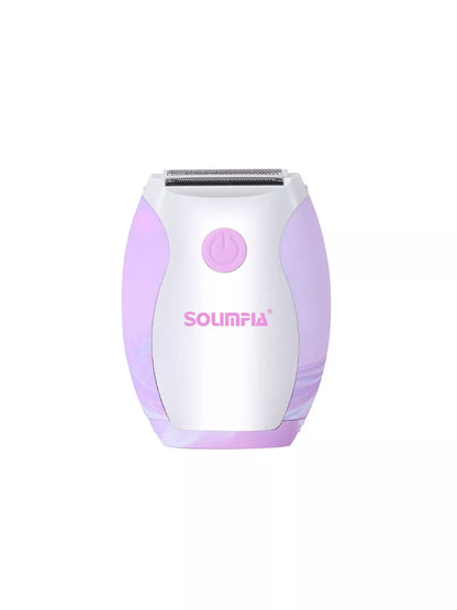 Pink portable hair removal epilator by Trendsi, compact design with multiple attachments for efficient at-home hair removal.