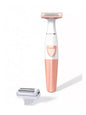 Pink portable hair removal epilator by Trendsi, compact design with multiple attachments for efficient hair removal.