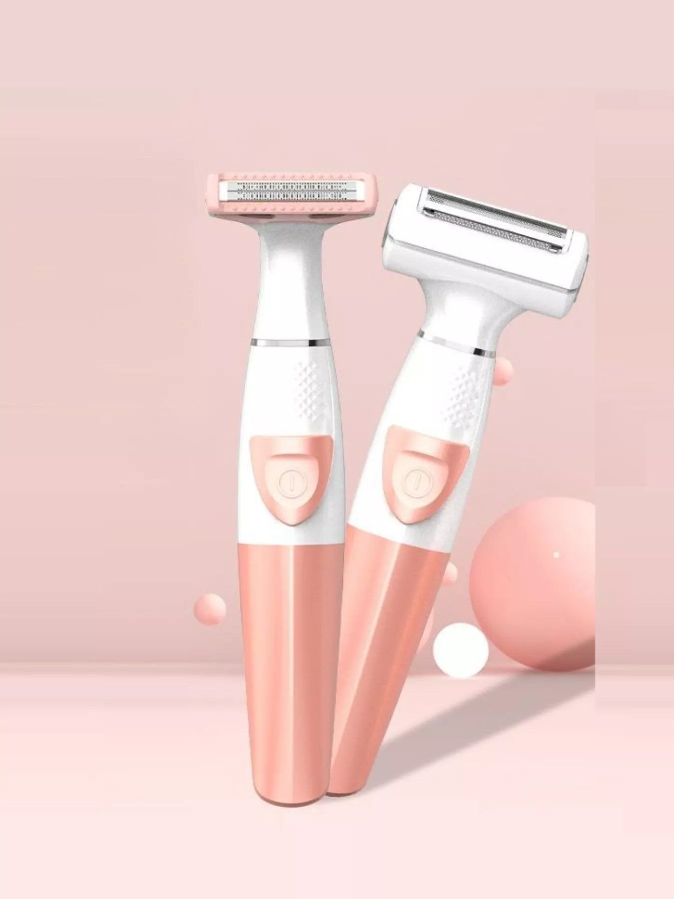 Pink portable hair removal epilator by Trendsi, compact design with epilating head for smooth skin removal.