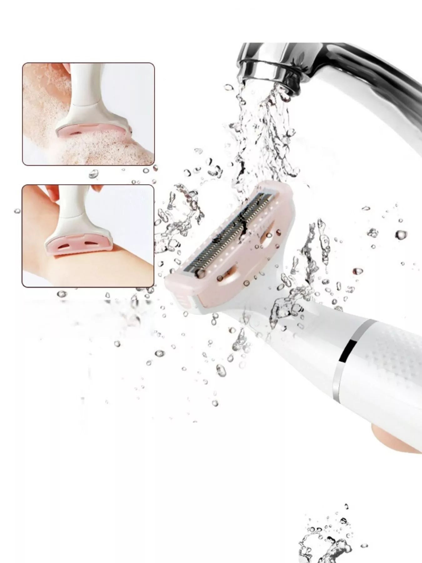 Pink portable hair removal epilator by Trendsi with compact design for easy use on skin and face.