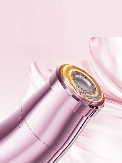 Pink cordless rechargeable hair removal epilator by Trendsi, compact design for easy at-home use and smooth skin.