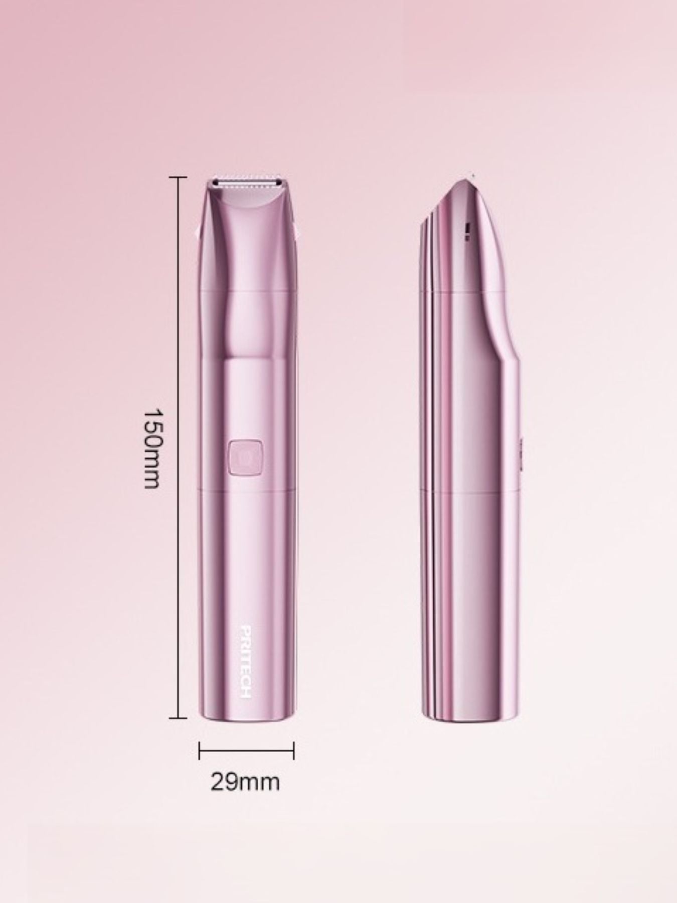 Pink cordless rechargeable hair removal epilator by Trendsi, compact design for easy, pain-free hair removal.