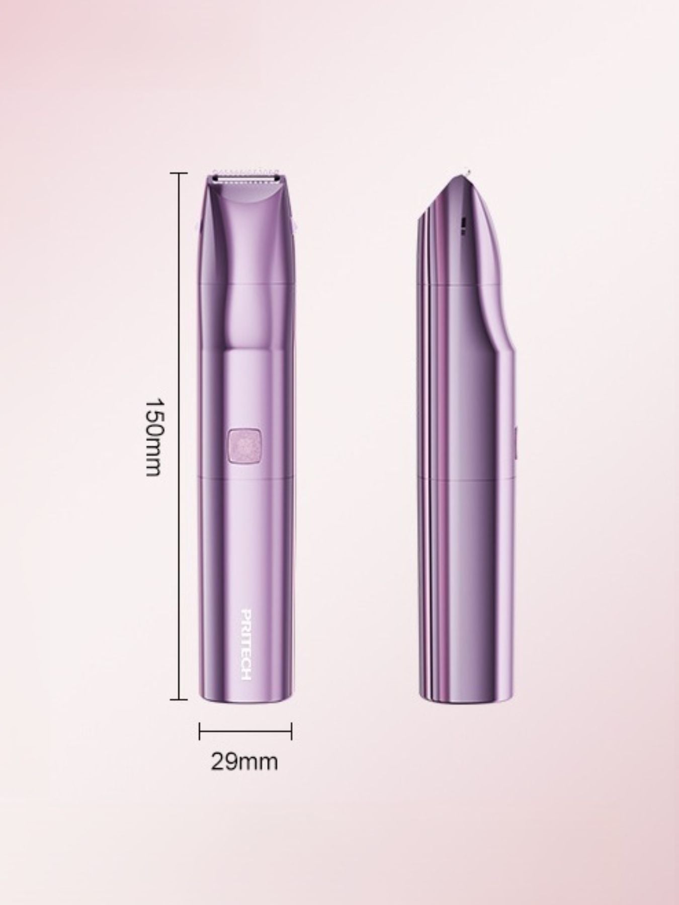 Pink cordless rechargeable hair removal epilator by Trendsi, compact and easy-to-use for smooth, hair-free skin.